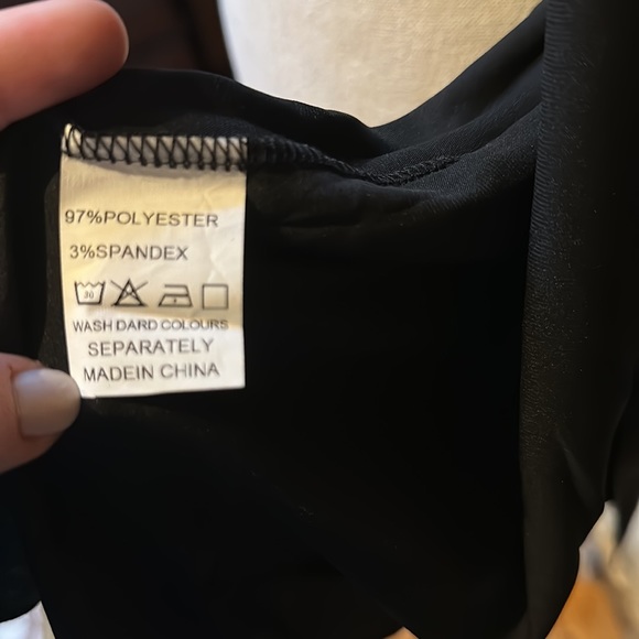 NWT Black Satin Ruffle Hem Short Kimono Robe Size XL - Picture 10 of 10